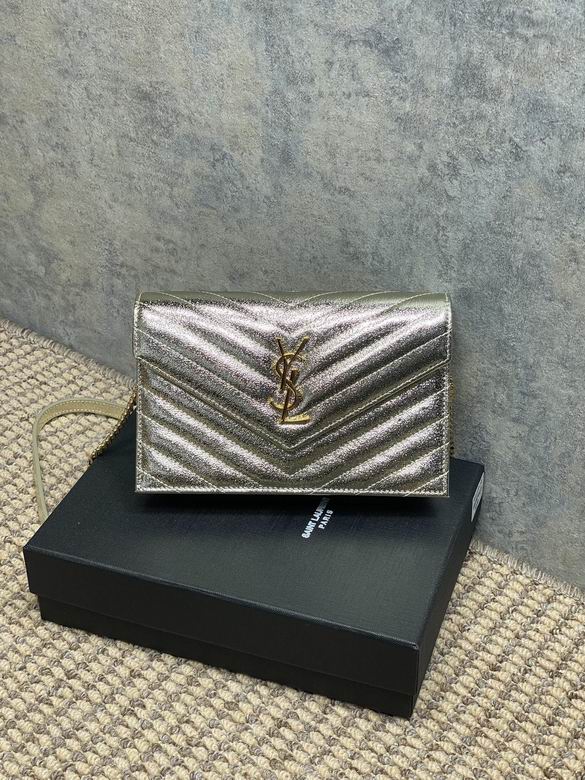 Saint Laurent Monogram Wallet on Chain