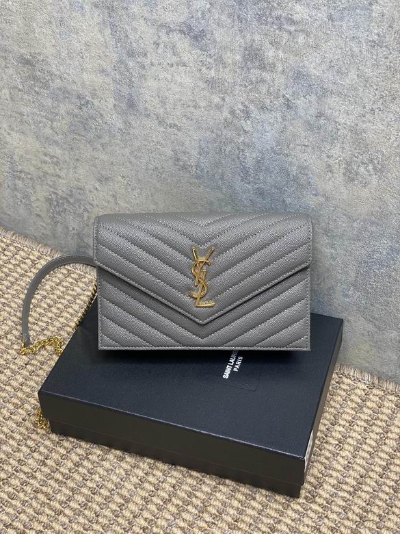 Saint Laurent Monogram Wallet on Chain