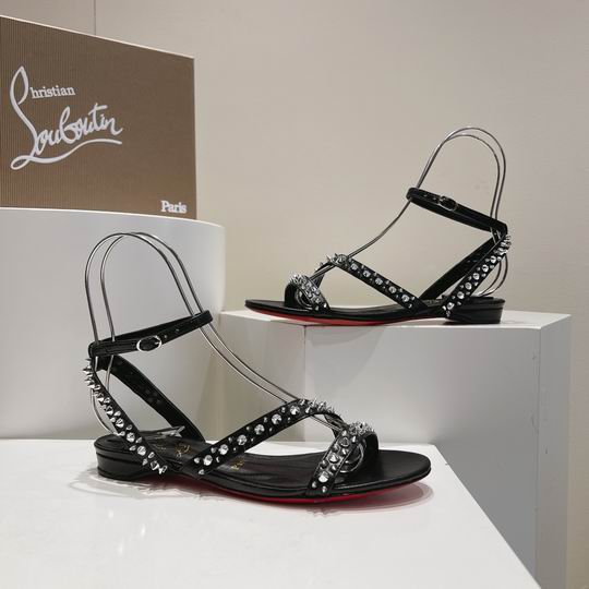 Christian Louboutin Studded Flat Sandals
