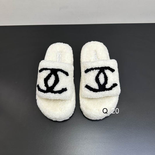 Luxury Shearling Slide Sandals