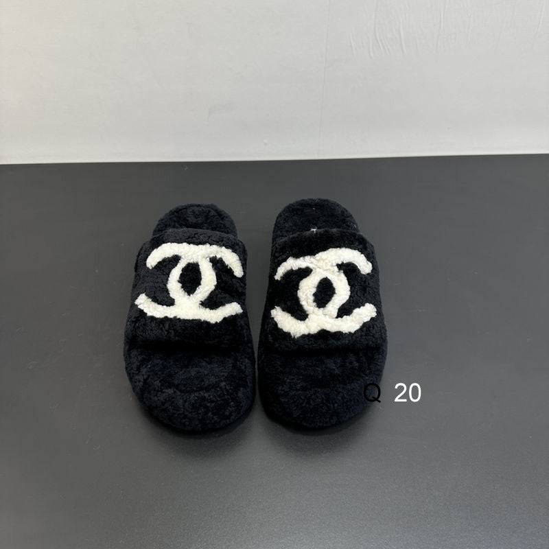 Luxury Shearling Slide Sandals