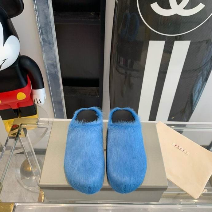 Marni Shearling Slip-On Mules