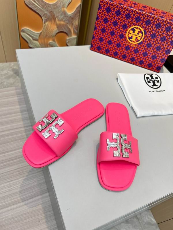 Tory Burch Logo Slide Sandals