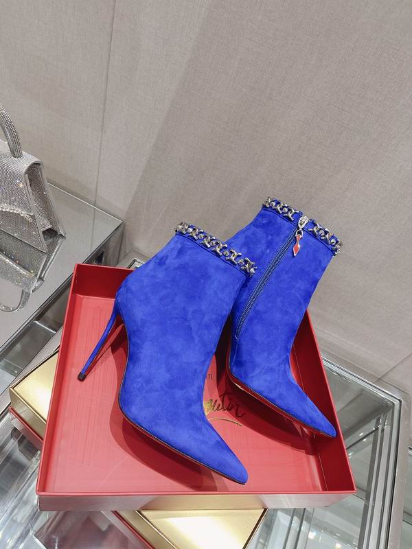 Luxe Chain-Trim Ankle Boots